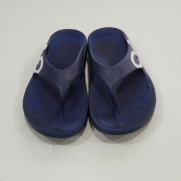 OOFOS Ooriginal Thong Flip Flop Navy Comfort Sandals Men Size 8 / Women Size 10 main image 6